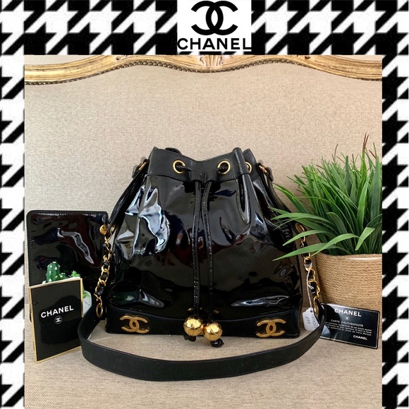 CHANEL Handbags - Chanel Shoulder bag Triple cc Black Drawstring bag